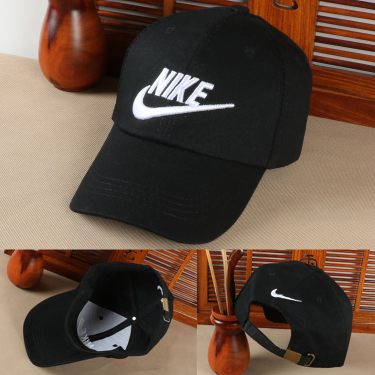Fashion brand baseball cap men and women couple's hat black white all black casual versatile sun hat sun hat